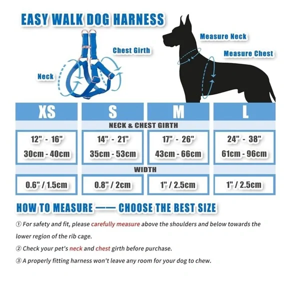 Soft Leather No Pull Dog Harness, Size XS - Picture 10 of 10